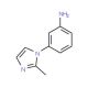 3-(2-Methyl-1H-imidazol-1-yl)aniline (CAS 184098-19-9) - chemical structure image