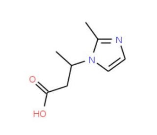 3-(2-Methyl-1H-imidazol-1-yl)butanoic acid (CAS 98009-61-1) - chemical structure image