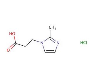 3-(2-methyl-1H-imidazol-1-yl)propanoic acid hydrochloride - chemical structure image