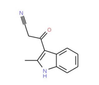 3-(2-Methyl-1H-indol-3-yl)-3-oxo-propionitrile (CAS 76397-72-3) - chemical structure image