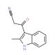 3-(2-Methyl-1H-indol-3-yl)-3-oxo-propionitrile (CAS 76397-72-3) - chemical structure image