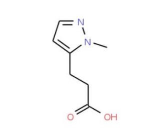 3-(2-Methyl-2H-pyrazol-3-yl)-propionic acid (CAS 796845-50-6) - chemical structure image