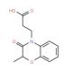 3-(2-methyl-3-oxo-2,3-dihydro-4H-1,4-benzoxazin-4-yl)propanoic acid - chemical structure image