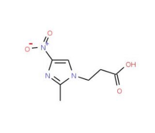 3-(2-Methyl-4-nitro-1H-imidazol-1-yl)propanoic acid (CAS 16935-04-9) - chemical structure image