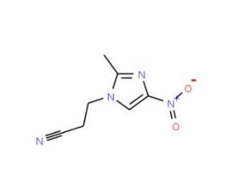 3-(2-Methyl-4-nitro-1H-imidazol-1-yl)propionitrile (CAS 89128-08-5) - chemical structure image