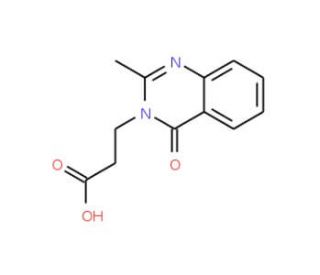 3-(2-methyl-4-oxoquinazolin-3(4H)-yl)propanoic acid - chemical structure image
