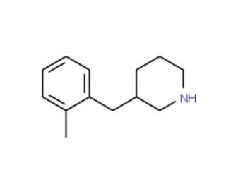 3-(2-Methyl-benzyl)-piperidine (CAS 955314-92-8) - chemical structure image