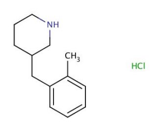3-(2-Methyl-benzyl)-piperidine hydrochloride (CAS 1170802-63-7) - chemical structure image
