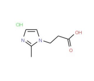 3-(2-Methyl-imidazol-1-yl)-propionic acid hydrochloride - chemical structure image