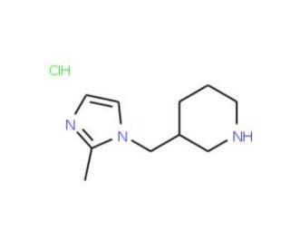 3-(2-Methyl-imidazol-1-ylmethyl)-piperidinehydrochloride - chemical structure image