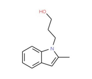 3-(2-Methyl-indol-1-yl)-propan-1-ol - chemical structure image