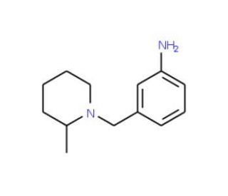 3-(2-Methyl-piperidin-1-ylmethyl)-phenylamine (CAS 937669-68-6) - chemical structure image
