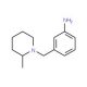 3-(2-Methyl-piperidin-1-ylmethyl)-phenylamine (CAS 937669-68-6) - chemical structure image