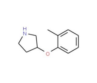 3-(2-Methylphenoxy)pyrrolidine (CAS 46196-54-7) - chemical structure image