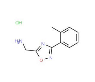 [3-(2-Methylphenyl)-1,2,4-oxadiazol-5-yl]-methylamine hydrochloride - chemical structure image