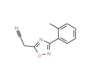 [3-(2-methylphenyl)-1,2,4-oxadiazol-5-yl]acetonitrile - chemical structure image