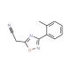 [3-(2-methylphenyl)-1,2,4-oxadiazol-5-yl]acetonitrile - chemical structure image