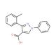 3-(2-methylphenyl)-1-phenyl-1H-pyrazole-4-carboxylic acid - chemical structure image