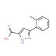 3-(2-methylphenyl)-1H-pyrazole-5-carboxylic acid (CAS 890621-41-7) - chemical structure image