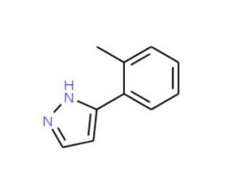 3-(2-Methylphenyl)-1H-pyrazole (CAS 59843-49-1) - chemical structure image