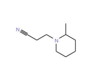 3-(2-Methylpiperidin-1-yl)propanenitrile (CAS 140837-33-8) - chemical structure image