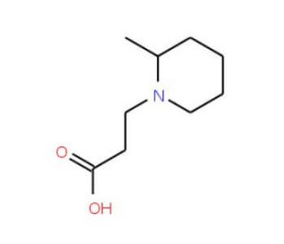 3-(2-Methylpiperidin-1-yl)propanoic acid (CAS 773108-59-1) - chemical structure image