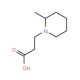3-(2-Methylpiperidin-1-yl)propanoic acid (CAS 773108-59-1) - chemical structure image