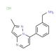[3-(2-Methylpyrazolo[1,5-a]pyrimidin-7-yl)benzyl]-amine hydrochloride - chemical structure image