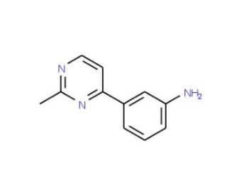 3-(2-Methylpyrimidin-4-yl)aniline (CAS 175201-90-8) - chemical structure image