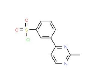 3-(2-Methylpyrimidin-4-yl)benzenesulphonyl chloride (CAS 465514-07-2) - chemical structure image