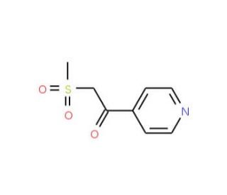 3-(2-Methylsulphonylacetyl)pyridine (CAS 27302-95-0) - chemical structure image