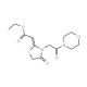 [3-(2-Morpholin-4-yl-2-oxo-ethyl)-4-oxo-thiazolidin-2-ylidene]-acetic acid ethyl ester - chemical structure image