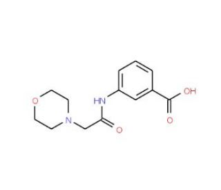3-(2-Morpholin-4-yl-acetylamino)-benzoic acid - chemical structure image
