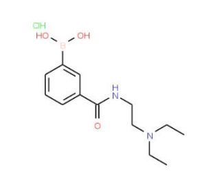 3-(2-N,N-Diethylaminoethylaminocarbonyl)phenylboronic acid, HCl (CAS 957061-01-7) - chemical structure image