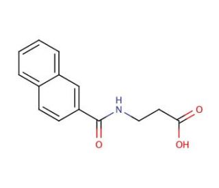 3-(2-naphthoylamino)propanoic acid - chemical structure image