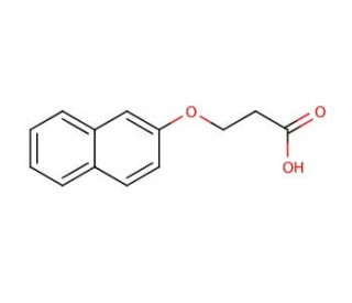 3-(2-naphthyloxy)propanoic acid - chemical structure image