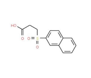 3-(2-naphthylsulfonyl)propanoic acid - chemical structure image