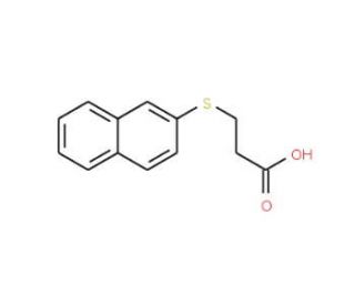 3-(2-Naphthylthio)propionic acid (CAS 1141-45-3) - chemical structure image