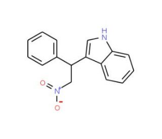 3-(2-Nitro-1-phenyl-ethyl)-1H-indole (CAS 51626-47-2) - chemical structure image