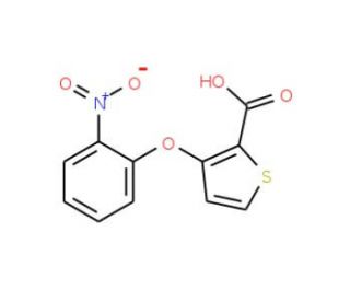 3-(2-Nitrophenoxy)-2-thiophenecarboxylic acid - chemical structure image