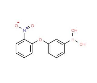 3-(2-Nitrophenoxy)phenylboronic acid (CAS 1072945-95-9) - chemical structure image