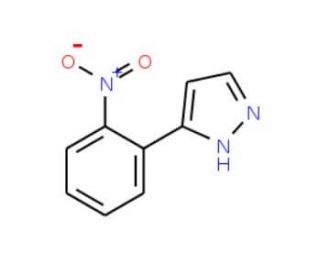 3-(2-Nitrophenyl)-1H-pyrazole (CAS 59844-05-2) - chemical structure image