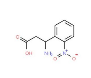 3-(2-nitrophenyl)-DL-beta-alanine (CAS 5678-48-8) - chemical structure image