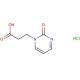 3-(2-oxo-1,2-dihydropyrimidin-1-yl)propanoic acid hydrochloride - chemical structure image