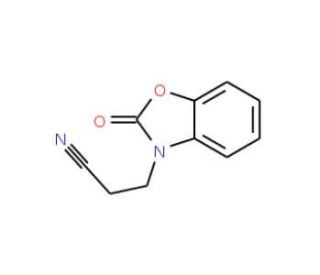 3-(2-oxo-1,3-benzoxazol-3(2H)-yl)propanenitrile (CAS 13610-55-4) - chemical structure image