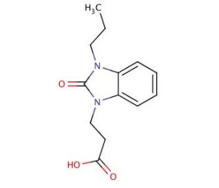 3-(2-oxo-3-propyl-2,3-dihydro-1H-benzimidazol-1-yl)propanoic acid - chemical structure image