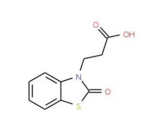 3-(2-Oxo-benzothiazol-3-yl)-propionic acid (CAS 883-50-1) - chemical structure image