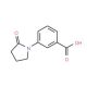 3-(2-Oxo-pyrrolidin-1-yl)-benzoic acid (CAS 515813-05-5) - chemical structure image
