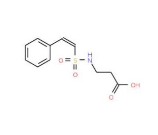 3-(2-Phenyl-ethenesulfonylamino)-propionic acid - chemical structure image