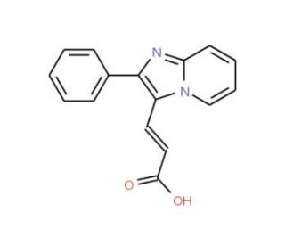 3-(2-Phenyl-imidazo[1,2-a]pyridin-3-yl)-acrylic acid - chemical structure image